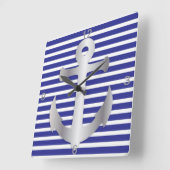 非常エレガントに美しい航海のテーマ スクエア壁時計 (傾斜)