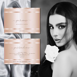 非常エレガントバラ金ゴールド効果プロフェッショナルモダン 名刺