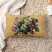 非常エレガントヴィンテージバラホームスウィートホーム ランバークッション (ブランケット)