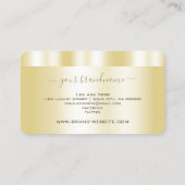 非常エレガント金ゴールド効果プロフェッショナルと高貴 名刺 (裏面)