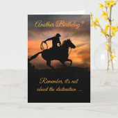 非常カッコいいカウボーイ誕生日カード カード (黄色い花)