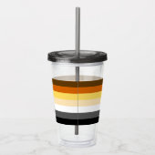 非常カッコいいゲイベアプライドフラッグベアポー アクリルタンブラー (右)