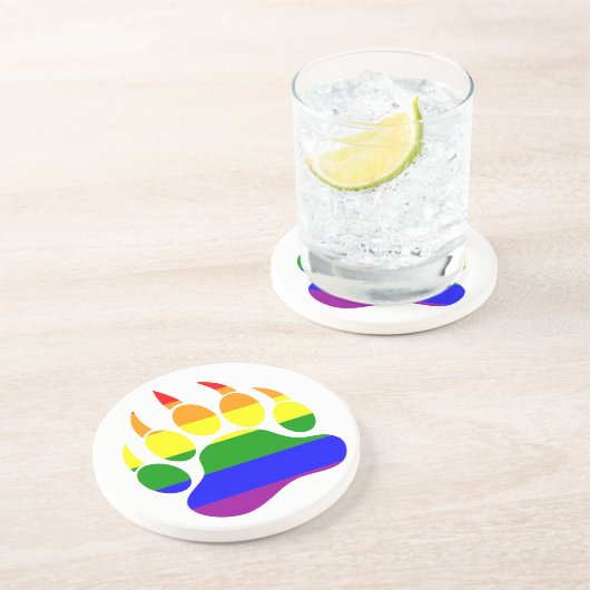 非常カッコいいゲイベアークローレインボフラッグ コースター (側面)