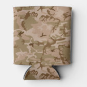 非常カッコいい軍隊スタイルデザートブラウン迷彩柄 缶クーラー (正面)