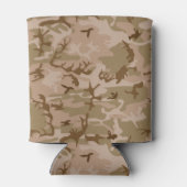 非常カッコいい軍隊スタイルデザートブラウン迷彩柄 缶クーラー (裏面)