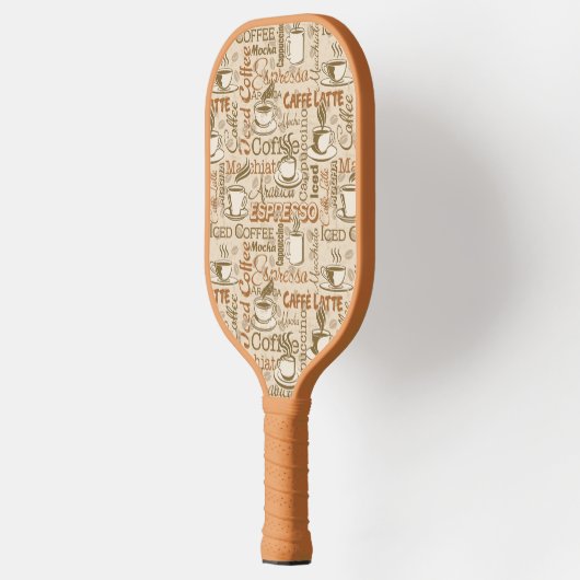 非常カッコいいJavaコーヒーエスプレッソカフェラテ ピックルボールラケット (左)