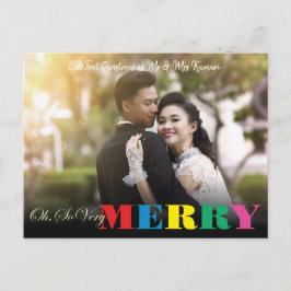 非常カラフルにメリー | 2フォトクリスマス ポストカード