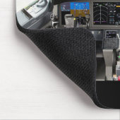 非常クールに航空機のダッシュボード/パネル マウスパッド (コーナー)
