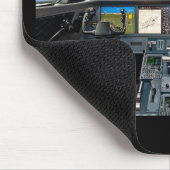 非常クールに航空機のダッシュボード/パネル マウスパッド (コーナー)