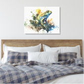 非常クール半抽象芸術絵画カエル キャンバスプリント (インサイチュ (寝室))