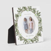 非常メリーに松とフローラ冬のリースクリスマス フォトプラーク (正面)