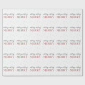 非常メリーに植物型クリスマス ラッピングペーパー (フラット)