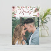 非常メリーに水彩の松とフローラ シーズンカード (スタンド正面)