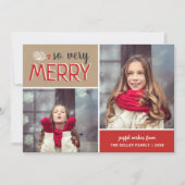 非常メリーに2枚のコラージュ シーズンカード (正面)