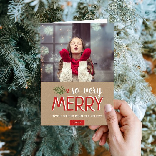 非常メリーに2枚の写真を折り畳み シーズンカード