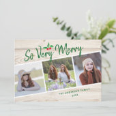 非常メリーに |写真素朴のクリスマス シーズンカード (スタンド正面)