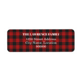 非常メリーに | Buffalo Plaid Holiday ラベル (正面)