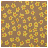 非常モダンにレトロな60年代70年代の花柄 ファブリック (見本)