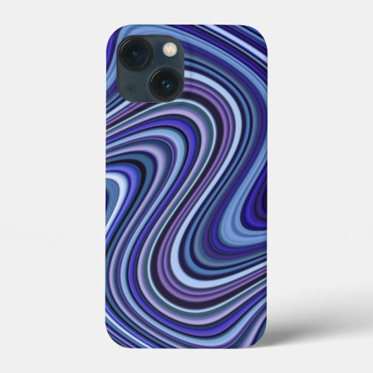 非常ユニークに青いシェード曲線パターン Case-Mate iPhoneケース (裏面)
