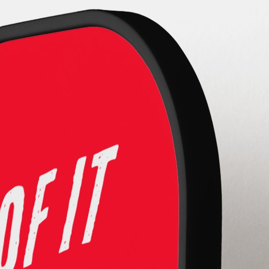 非常不機嫌絵文字デザインピックボールパドル ピックルボールラケット (左詳細)