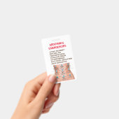 非常事態用リファレンスカード – 両面 バッジ (手持ち)