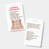 非常事態用リファレンスカード – 両面 バッジ (正面&裏面)