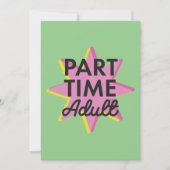 非常勤の成人 案内状 (正面)