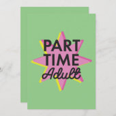 非常勤の成人 案内状 (正面/裏面)