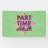 非常勤の成人 横断幕 (横)