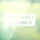 非常口のみのストアフロントデカール ウィンドウサイン (シート3)