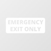 非常口のみのストアフロントデカール ウィンドウサイン (シート)