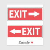 非常口サイン両方向 シール (シート)