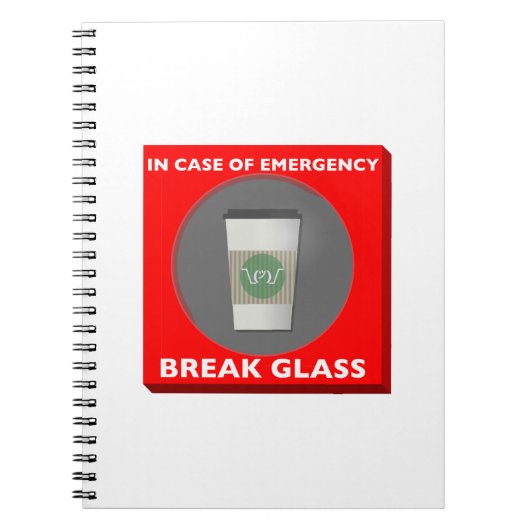 非常時には、壊れ目ガラス ノートブック (正面)
