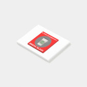 非常時には、壊れ目ガラス ポストイット (アングル)