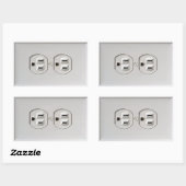 非常用コンセント 長方形シール (シート)