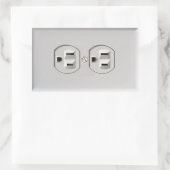 非常用コンセント 長方形シール (バッグ)