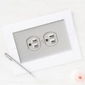 非常用コンセント 長方形シール (封筒)