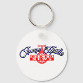 非常用スロットルバイクもしくは自転車に乗る人ニュースキーチェーン キーホルダー (正面)