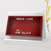 非常用レッドボックスの場合のブレーク カード (黄色い花)