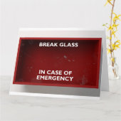 非常用レッドボックスの場合のブレーク カード (黄色い花)