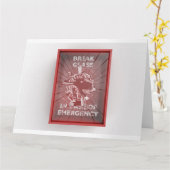 非常用レッドボックスの場合のブレーク カード (黄色い花)