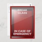 非常用レッドボックスの場合のブレーク ポストカード (正面/裏面)