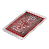 非常用レッドボックスの場合のブレーク マグネット (左側)