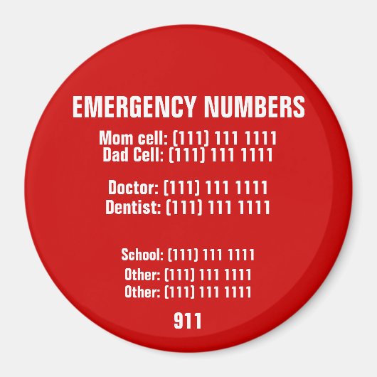 非常用磁石 マグネット (正面)