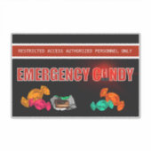 非常用飴おもしろい建築安全性 シール (正面)