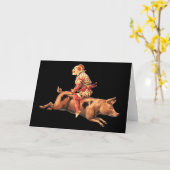 非常識なピエログリーティングカード カード (黄色い花)