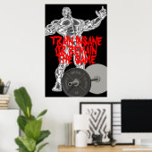 非常識やる気を起こさせるな重量挙げポスター ポスター (ホームオフィス)