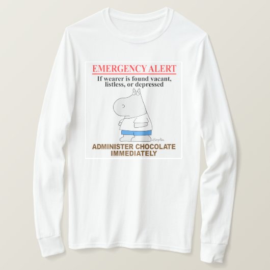 非常警報チョコレートbyボイントン トライブレンドＴシャツ (デザイン正面)