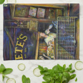 非幽霊のよく出る晶質な影で キッチンタオル (折り畳み)