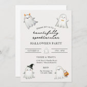 非律義の不気味なハローウィンパーティ侵入 招待状 (正面/裏面)